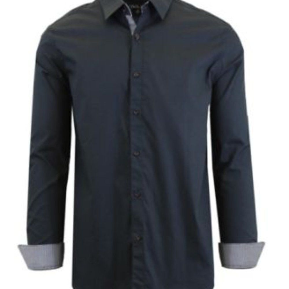 GALAXY BY Harvic Long Sleeve Fitted Shirt. Small